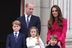 Le prince William et Kate Middleton avec leurs enfants, George, Charlotte et Louis, au palais de Buckingham, pour le jubilé d'Elizabeth II, le 5 juin 2022.