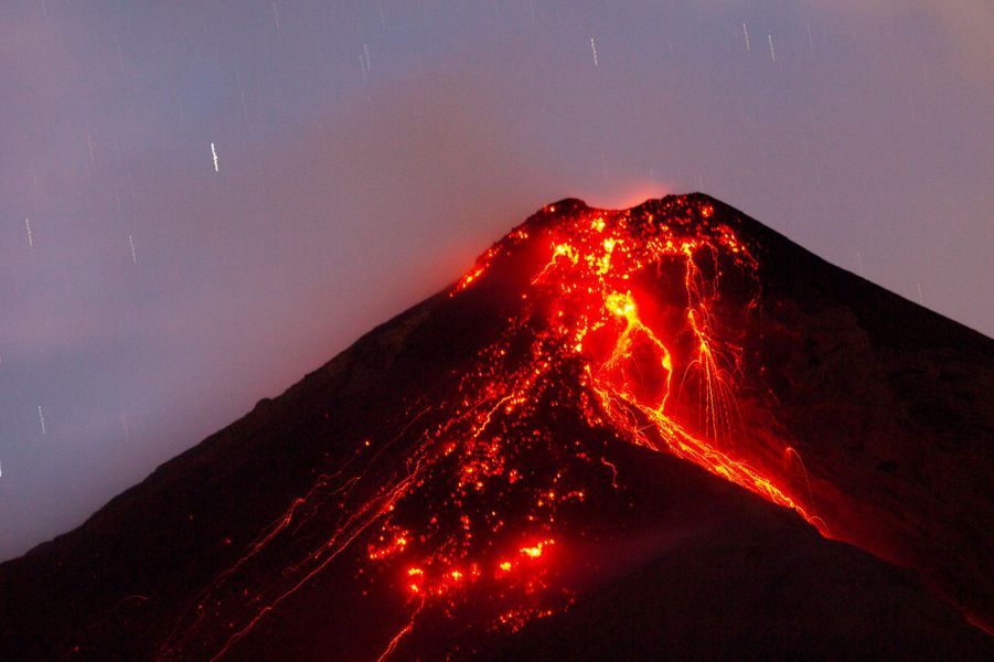 photo de volcan
