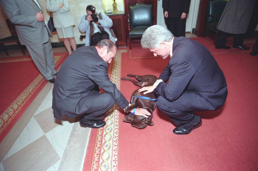 Jacques Chirac Bill Clinton Buddy fevrier 1999 Jacques Chirac Bill Clinton Buddy fevrier 1999