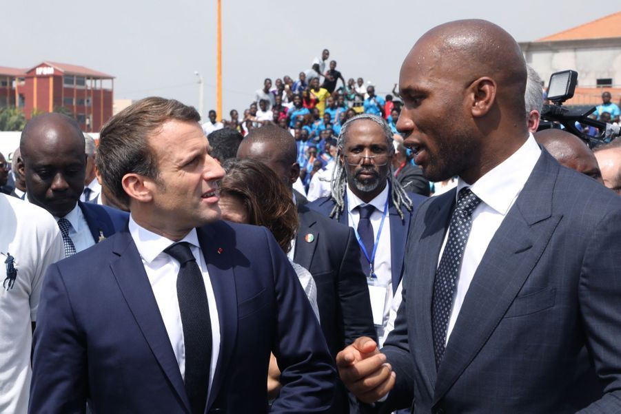 Drogba et Macron, duo offensif pour l'entente franco ...