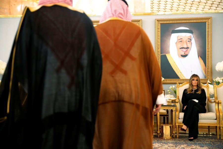 Melania Trump sans voile en Arabie Saoudite
