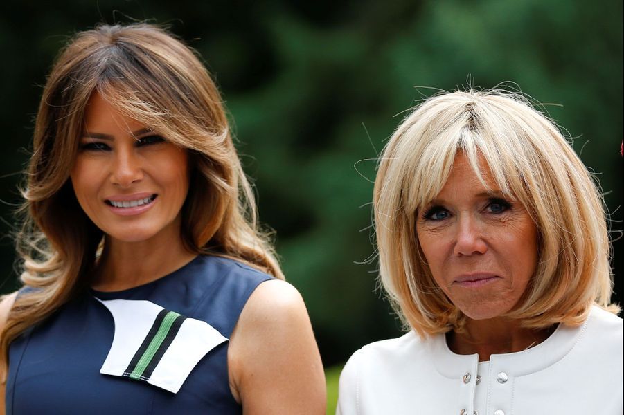 Retrouvailles En Belgique Pour Brigitte Macron Et Melania Trump