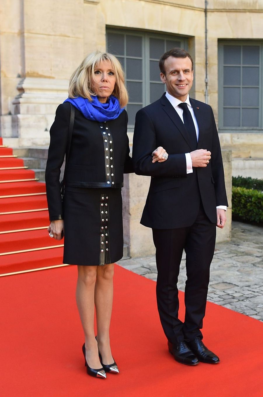 En images : Emmanuel et Brigitte Macron à l’Académie française