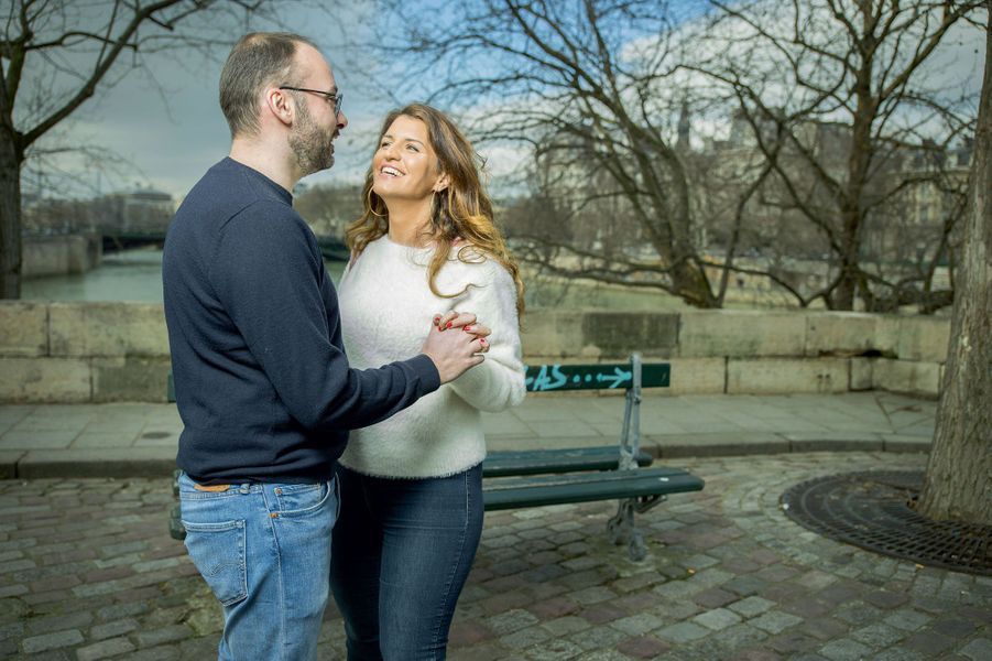 Marlene Schiappa Et Son Epoux Cedric Devant L Objectif De Match
