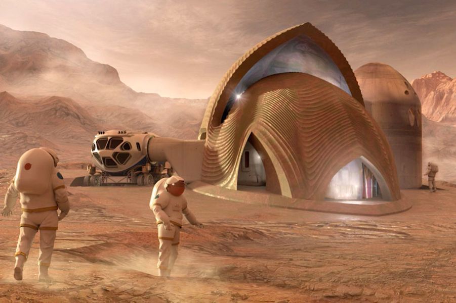 Sur Mars Nous Vivrons Dans Ces Maisons