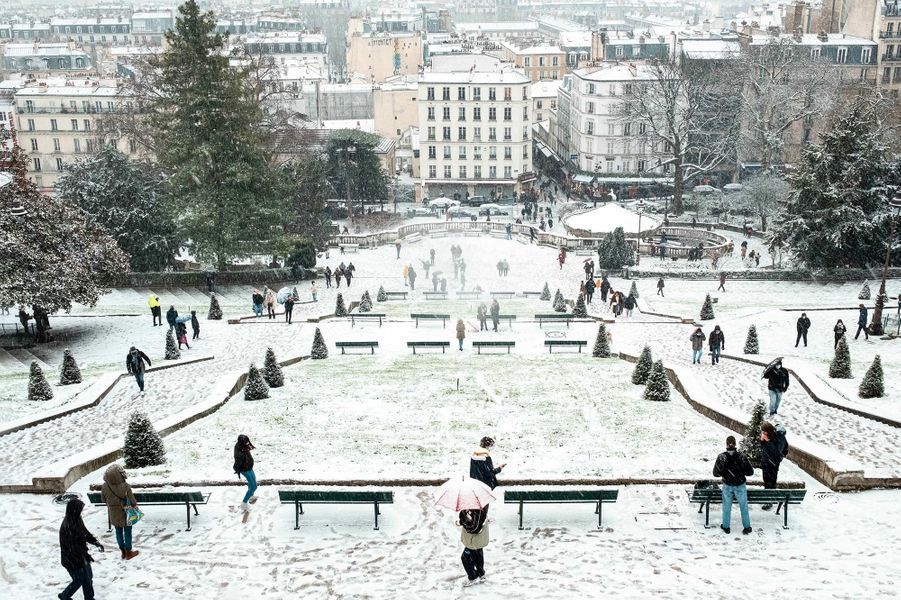 Paris neige