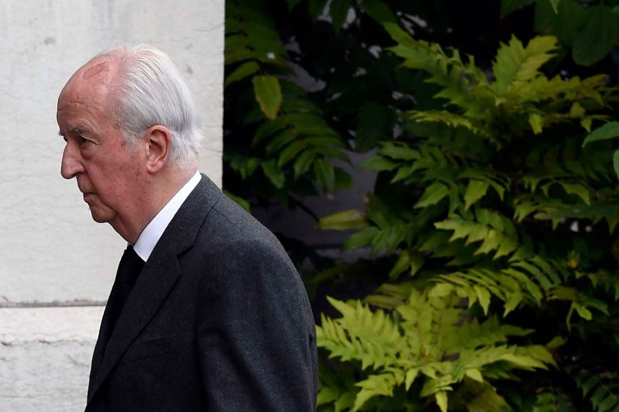 Valery Giscard D Estaing Et Edouard Balladur Aux Obseques De Liliane Bettencourt