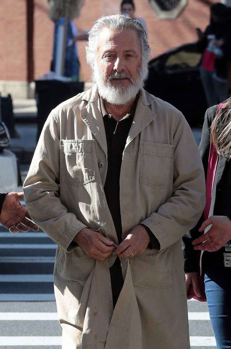 À New York, Dustin Hoffman s