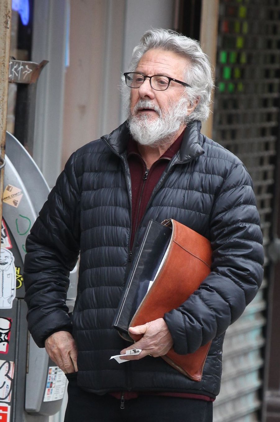 À New York, Dustin Hoffman s