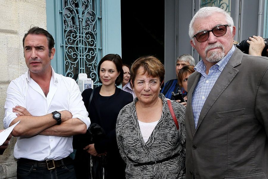Jean Dujardin Origine Parents Jean Dujardin et Nathalie Péchalat - Le couple uni pour sa première