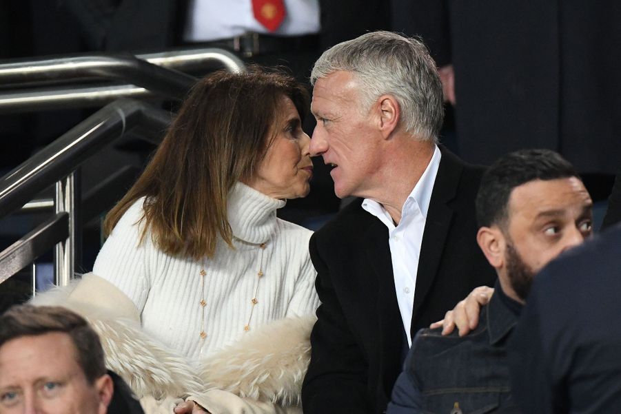 Didier Deschamps et sa femme Claude frémissent dans les tribunes du Parc des Princes