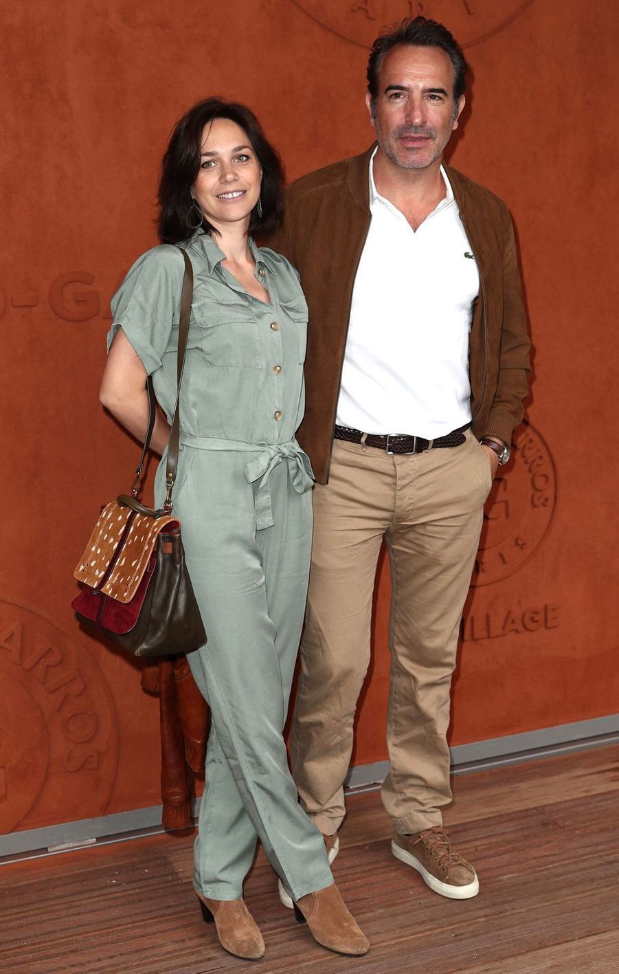 Jean Dujardin s'offre une rare sortie avec Nathalie Péchalat à Roland-Garros