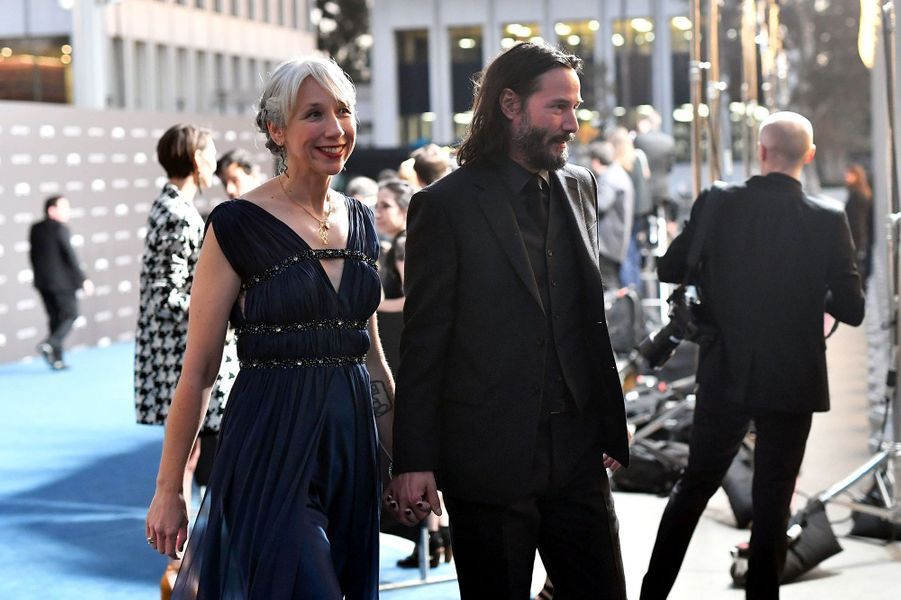 Alexandra Grant et Keanu Reeves au gala du LACMA à Los Angeles le 2 novembre 2019