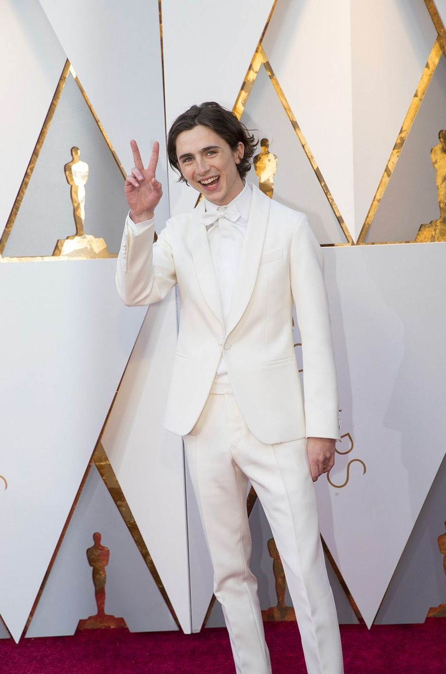 Oscars 2018 : Quand Timothée Chalamet s’incruste sur les photos