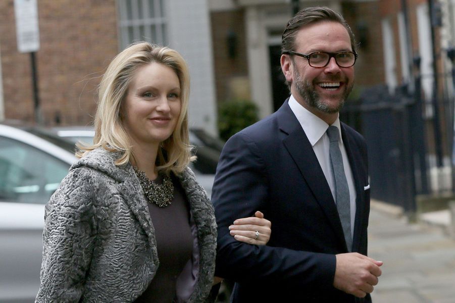 Rupert Murdoch et Jerry Hall - Le bonheur des jeunes mariés à l'église