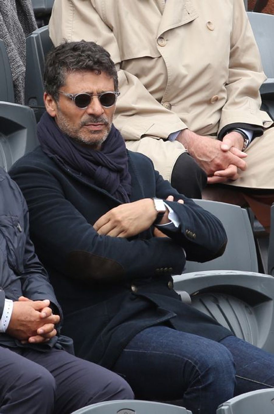 Alessandro Preziosi Et Sa Nouvelle Compagne Patrick Bruel, Audrey Lamy, Bradley Cooper - Le week-end des stars à