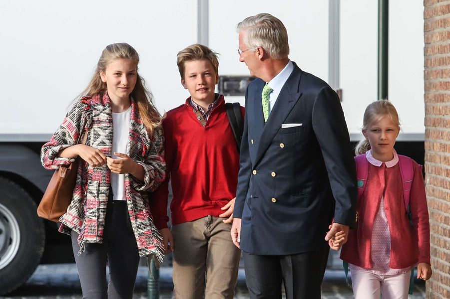 Elisabeth, Gabriel, Emmanuel et Eléonore de Belgique sont ...