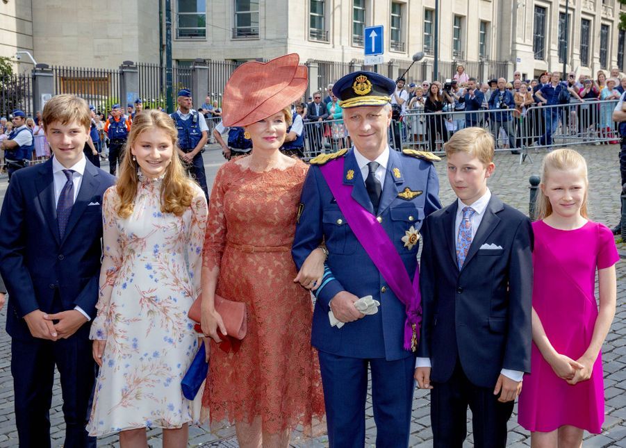 La Famille Royale Belge De Sortie Pour La Fete Nationale