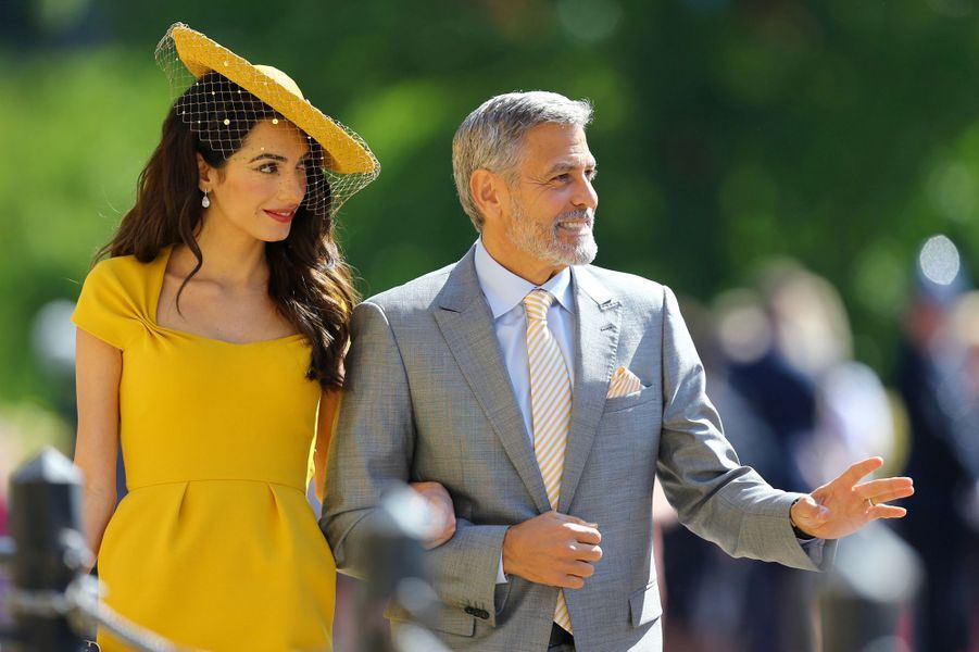 Sublime Amal En Stella Mccartney Au Bras De George Clooney Au