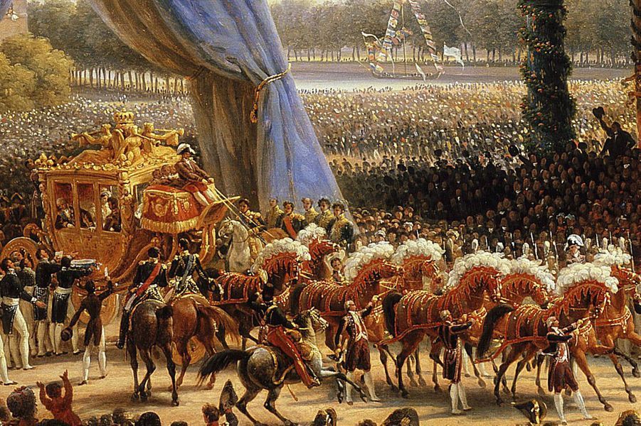 Versailles: le carrosse du sacre de Charles X en photos