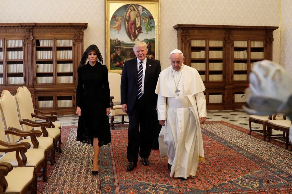 En images, Donald Trump rencontre le pape François