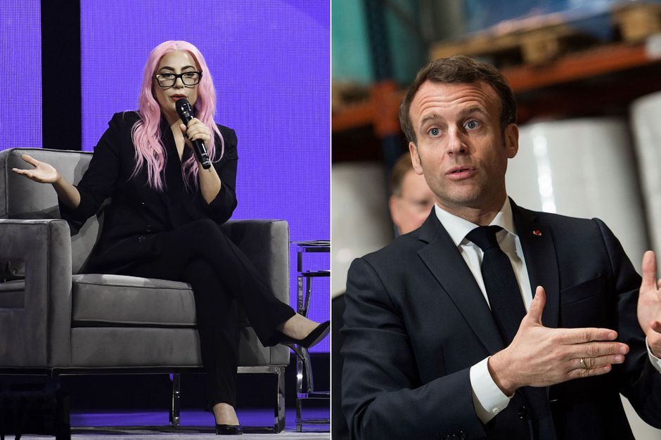 Sur Twitter, Lady Gaga appelle Emmanuel Macron à agir face ...