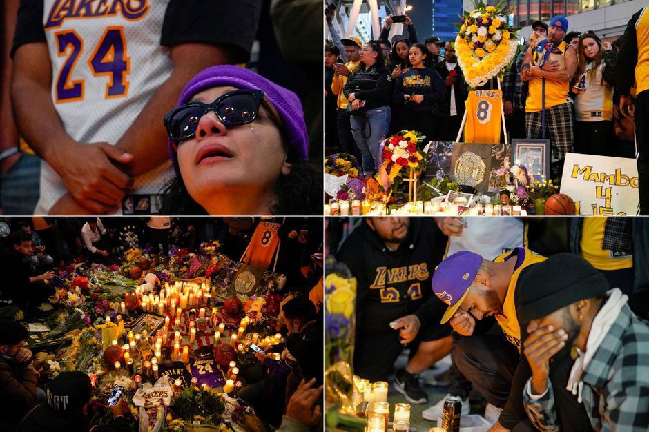 Devant Sa Maison Du Staples Center Le Coeur Brise Des Fans De Kobe Bryant