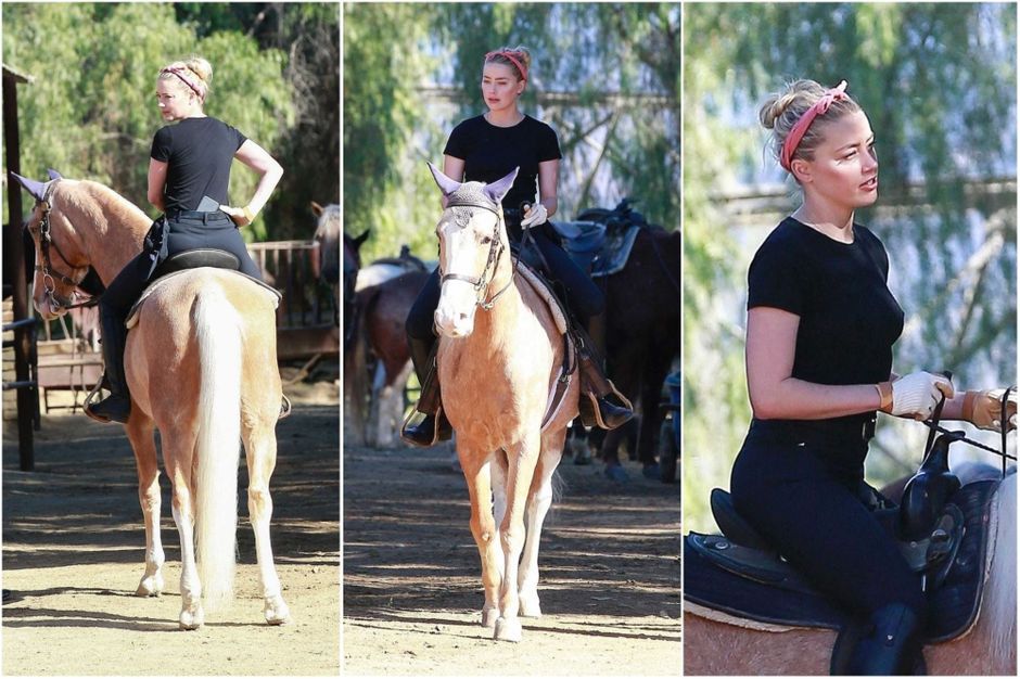 Amber Heard rides a horse with her girlfriend Bianca Butti - Newsy Today