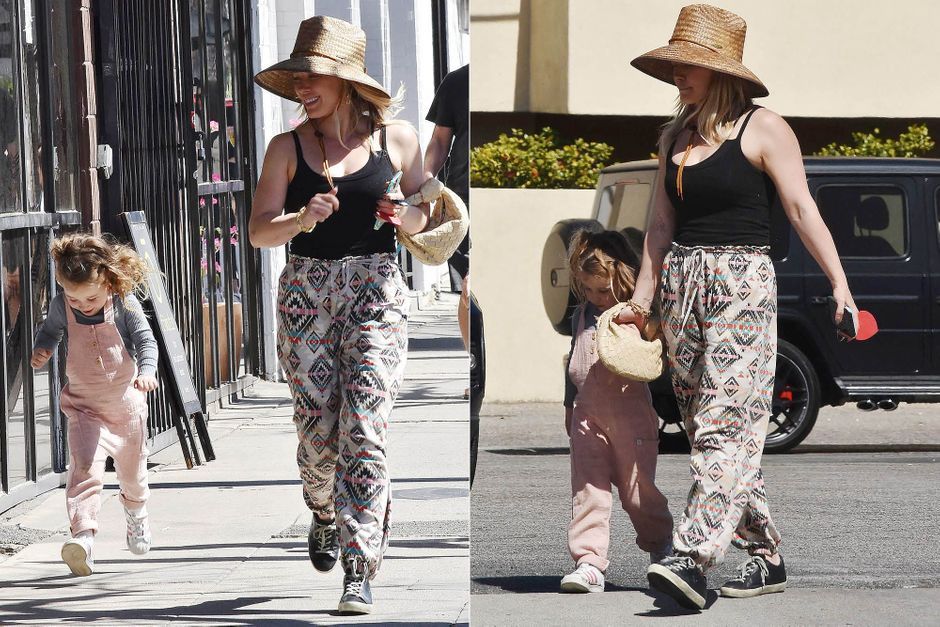 Sunny ride for Hilary Duff and her daughter Banks
