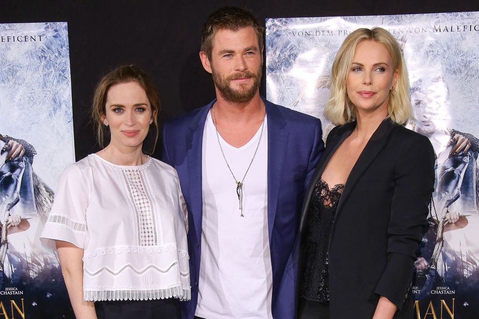 Emily Blunt, Chris Hemsworth et Charlize Theron présentent "Le Chasseur et la reine des glaces"