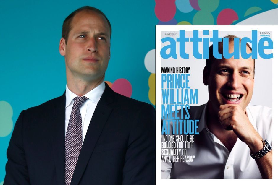 Le prince William d'Angleterre en une d'un magazine gay