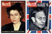 Paris Match n°153 et Paris Match n°152, datés des 23 et 16 février 1952, deux éditions consacrées à la mort du roi George VI et à l’avènement de la reine Elizabeth II.