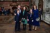 Les princesses Isabella, Josephine et Mary et les princes Vincent et Frederik de Danemark au château de Frederiksborg à Hillerod, le 3 février 2022