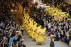 Défilé de Pikachu dans un centre commercial de Yokohama, au Japon en août 2017.