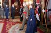 La reine Letizia et le roi Felipe VI d'Espagne à Madrid, le 6 janvier 2022
