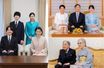 Portraits séparés de la famille impériale du Japon, diffusés le 1er janvier 2022