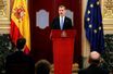 Le roi Felipe VI d’Espagne au Congrès des députés à Madrid, le 23 février 2021