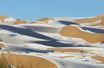 Les dunes du Sahara enneigées en 2021.