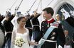 Marie Cavallier et le prince Joachim de Danemark, le 24 mai 2008, jour de leur mariage