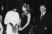 La princesse Grace et le prince Rainier III de Monaco accueillent Joséphine Baker à Monaco en août 1969