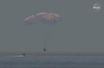 L'amerrissage de la capsule de SpaceX.