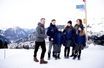La princesse Mary et le prince héritier Frederik de Danemark avec leurs enfants à Verbier en Suisse, le 6 janvier 2020