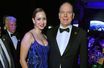 Le prince Albert II de Monaco avec sa fille Jazmin Grace Grimaldi lors du 2020 Hollywood For The Global Ocean Gala à Beverly Hills, le 6 février 2020