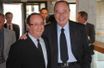 François Hollande et Jacques Chirac, le 19 mars 2010 à Sarran, en Corrèze.
