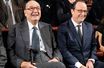 François Hollande et Jacques Chirac au Quai Branly en novembre 2014, dernière apparition publique de l'ex-chef de l'Etat.