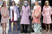 Kate Middleton, la reine Letizia d'Espagne, Camilla Parker-Bowles, Victoria de Suède, la princesse Maxima des Pays-Bas en manteau rose pâle