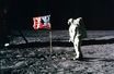 Buzz Aldrin, sur la lune, en 1969.