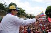 Nicolas Maduro lors d'un meeting de soutien à Caracas le 23 mars.