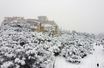 A Athènes, l’Acropole sous la neige