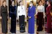 Les looks de la reine Letizia d'Espagne à la réception du corps diplomatique à Madrid, de 2015 à 2021
